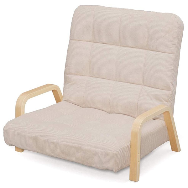 WAC-LW ベージュ [ウッドアームチェア] メーカー直送