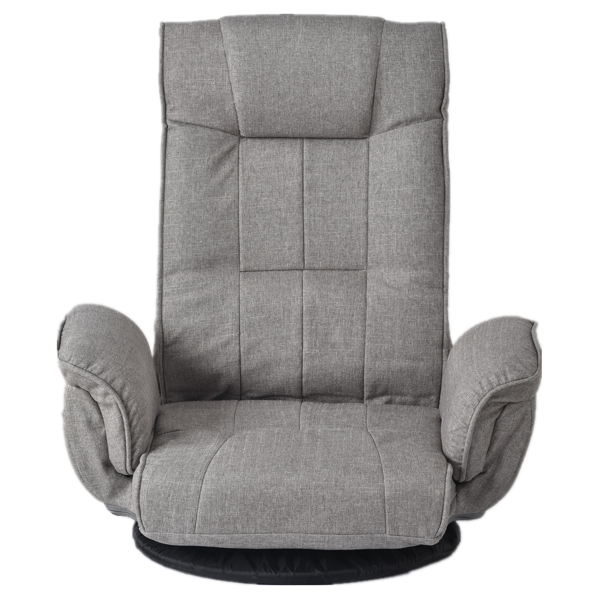 【2点購入で150OFF】【夏日限り激安SALE】回転式座椅子 肘掛け ハイバック 座いす リクライニング 1人掛けソファー フロア ソファー リラックスチェア 折りたたみ リクライニングチェアー フ