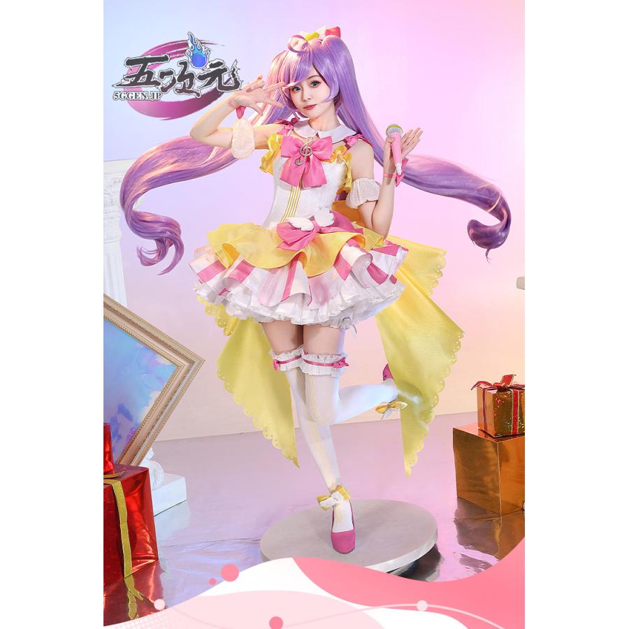 2026新作 三分妄想　プリパラ　真中らぁら　コスプレ　衣装　ウィッグ　靴