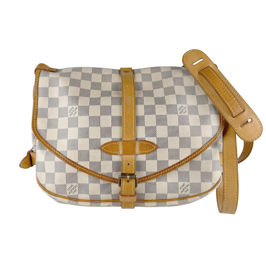 ルイ ヴィトン LOUIS VUITTON ショルダーバッグ ダミエ アズール SPオーダー ソミュール30 ダミエアズールキャンバス アイボリー ユニセックス N48202 z10041