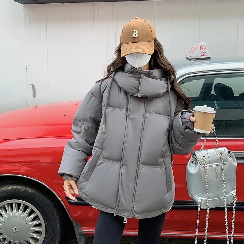 韓国ファッション ショートコート ダウンジャケット ペアルック 大きいサイズ ダウンコート スタンドカラー保温 レディース メンズ ジャケット コットンコート レディース服 新作 秋冬大人気