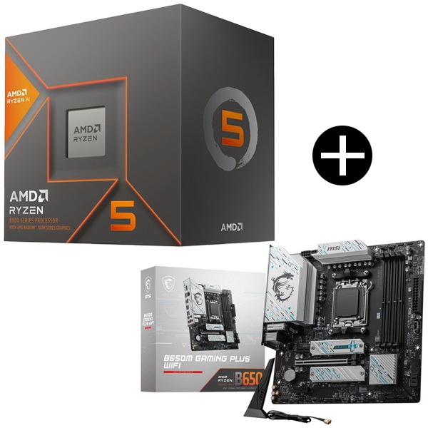 Ryzen 5 8600G BOX With Wraith Stealth Cooler CPU + MSI B650M GAMING PLUS WIFI マザーボード セット