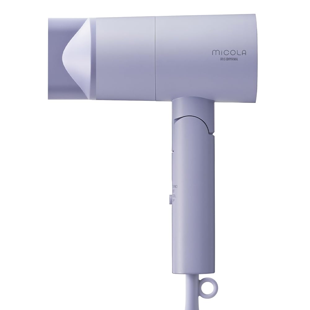 即日発送 アイリスオーヤマ MICOLA ドライヤー 大風量 速乾 軽量 スピーディー イオンドライヤー HDR-M101-V ラベンダー