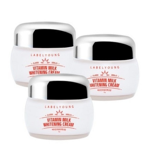 ショッキング ビタミン 牛乳 トーンアップ クリーム 55g x 3個 (鎮静/弾力/保湿/栄養/活力/光彩/しわ防止)