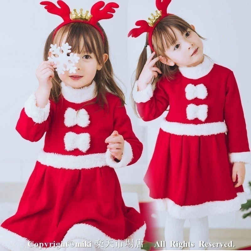 【新品プロモ-ション】【Q001O最.低.価.格!】サンタクロース サンタ服 女子 キッズ サンタコスプレ クリスマス衣装 ワンピース 帽子 コスチューム 仮装 演出服 パーティー クリスマスプレゼン