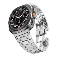 Samsung Galaxy Watch Ultra 2/1 47mm用高級メタルブレスレットステンレス製クイックフィットストラップSamsung Galaxy Ultra 2025バンド対応