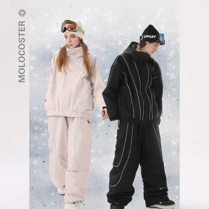 スノーボードウェア 2024 2025 上下セット レディース メンズ 防水20000 ジャケット アウター パンツ パープル スノボー スキーウェア スノボウェア 韓国風 防水防寒防雪保温防風