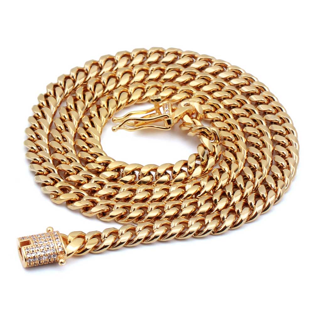 ステンレス 喜平ネックレス 幅6mm 金 [n390-g-6mm]