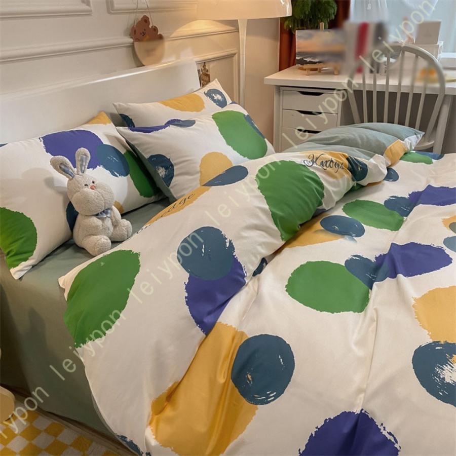 掛け布団カバー シングル 3点セット 4点セット ポリエステル ピーチスキン 布団カバー フラットシーツ 枕カバー 掛布団カバー シンプル シーツ