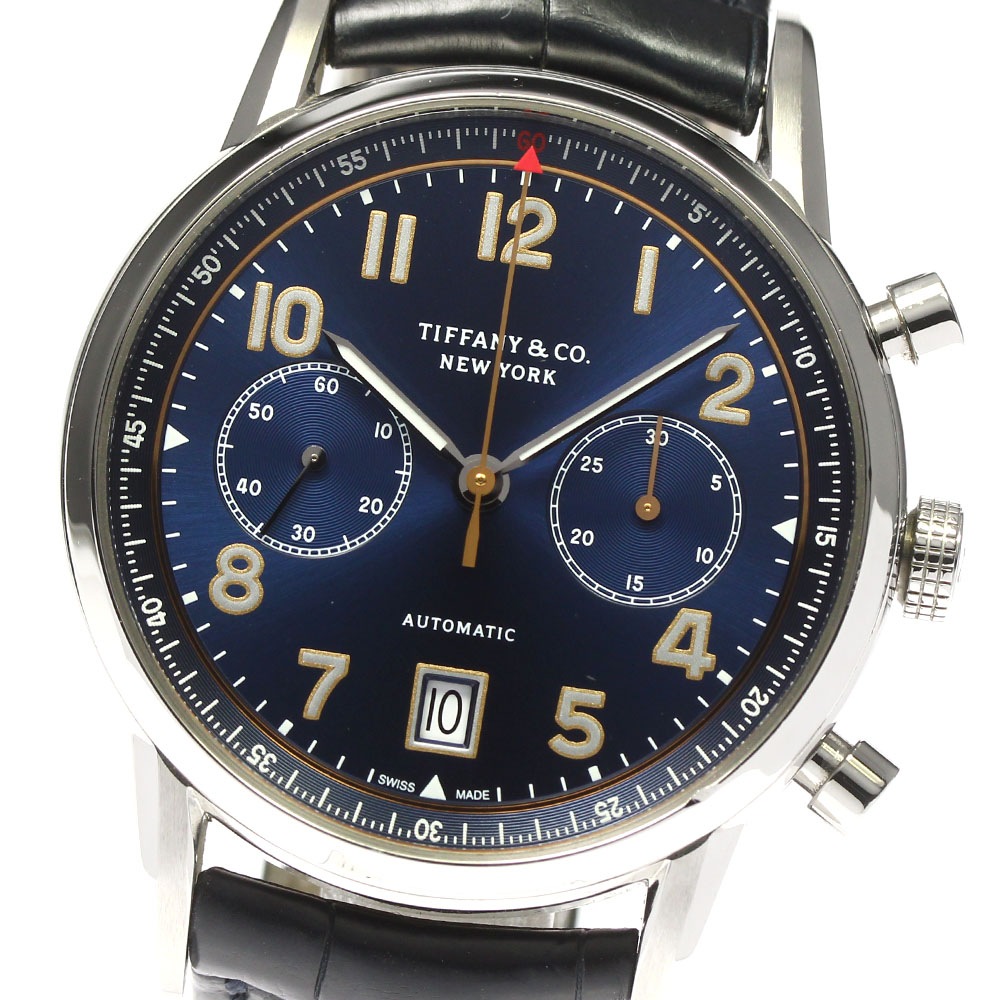 ティファニー TIFFANY&Co. ref.34668396 CT60 クロノグラフ 自動巻き メンズ 箱・保証書付き_773445【中古】
