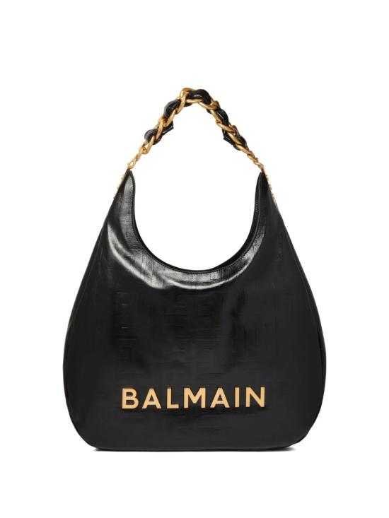 BALMAIN Women Shoulder Bags GN1BT929LETF 0PA Black