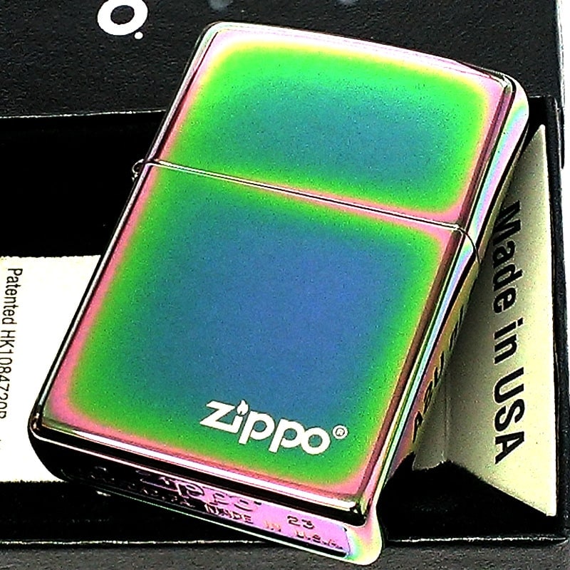 ZIPPO レインボー ジッポ ライター おしゃれ ロゴ スペクトラム シンプル かっこいい 虹色 高級感 美しい メンズ レディース プレゼント ギフトト