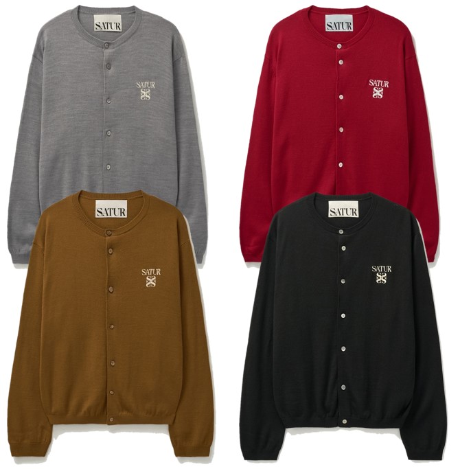 Basic Crew Neck Fine Gardigan