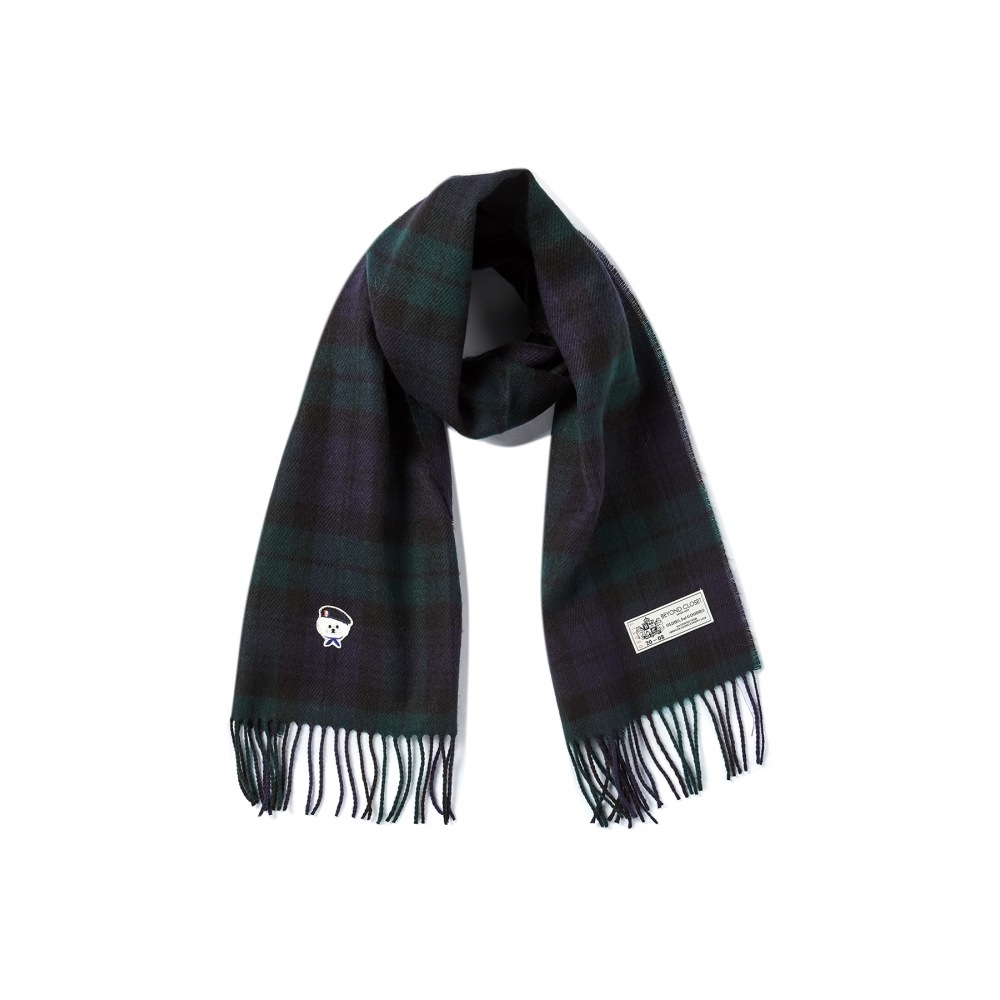 BEYOND CLOSET ニューパリジャンドッグワッフェンベーシックマフラーグリーン