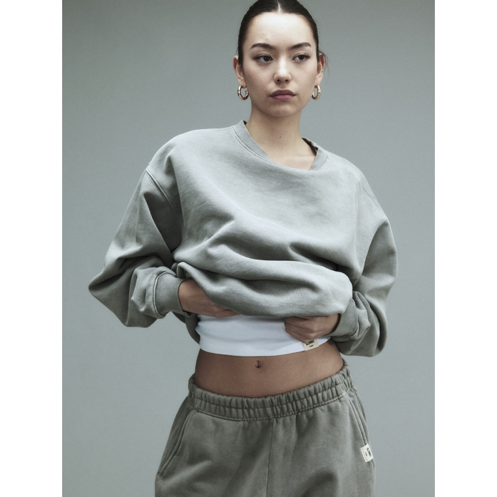 GLOWNY G クラシックスウェットシャツ (グレー)