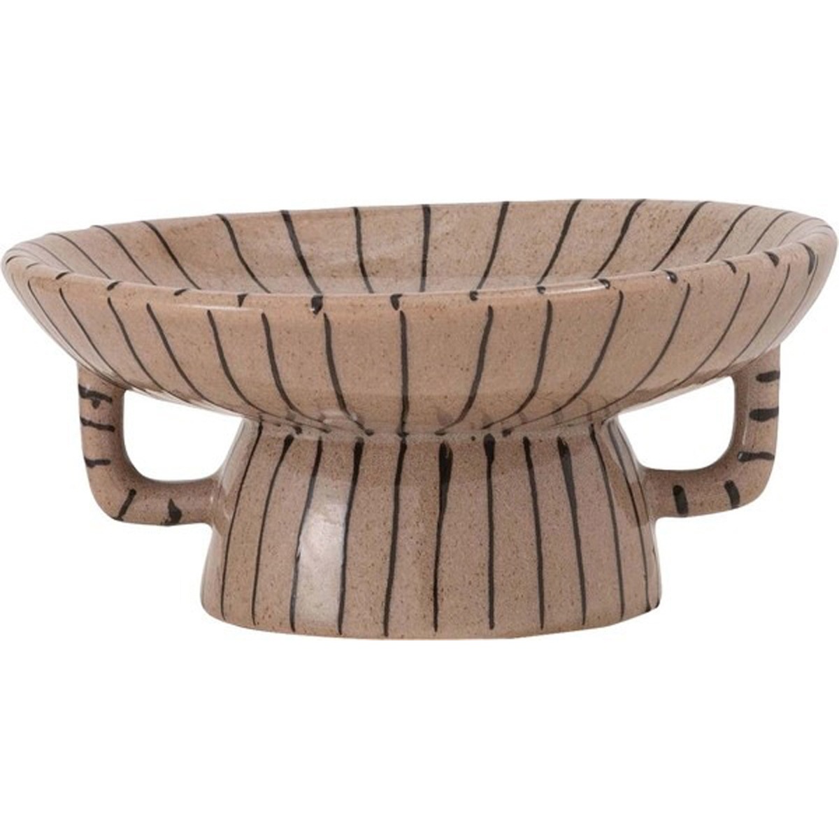 トレー トレイ インテリア 雑貨 置物 小物入れ アクセサリートレイ ディスプレイ おしゃれ 陶器 セラミック モダン オーナメント 直径26cm 高さ12 アイボリー ブラウン 装飾 指輪 ネックレ押入れ