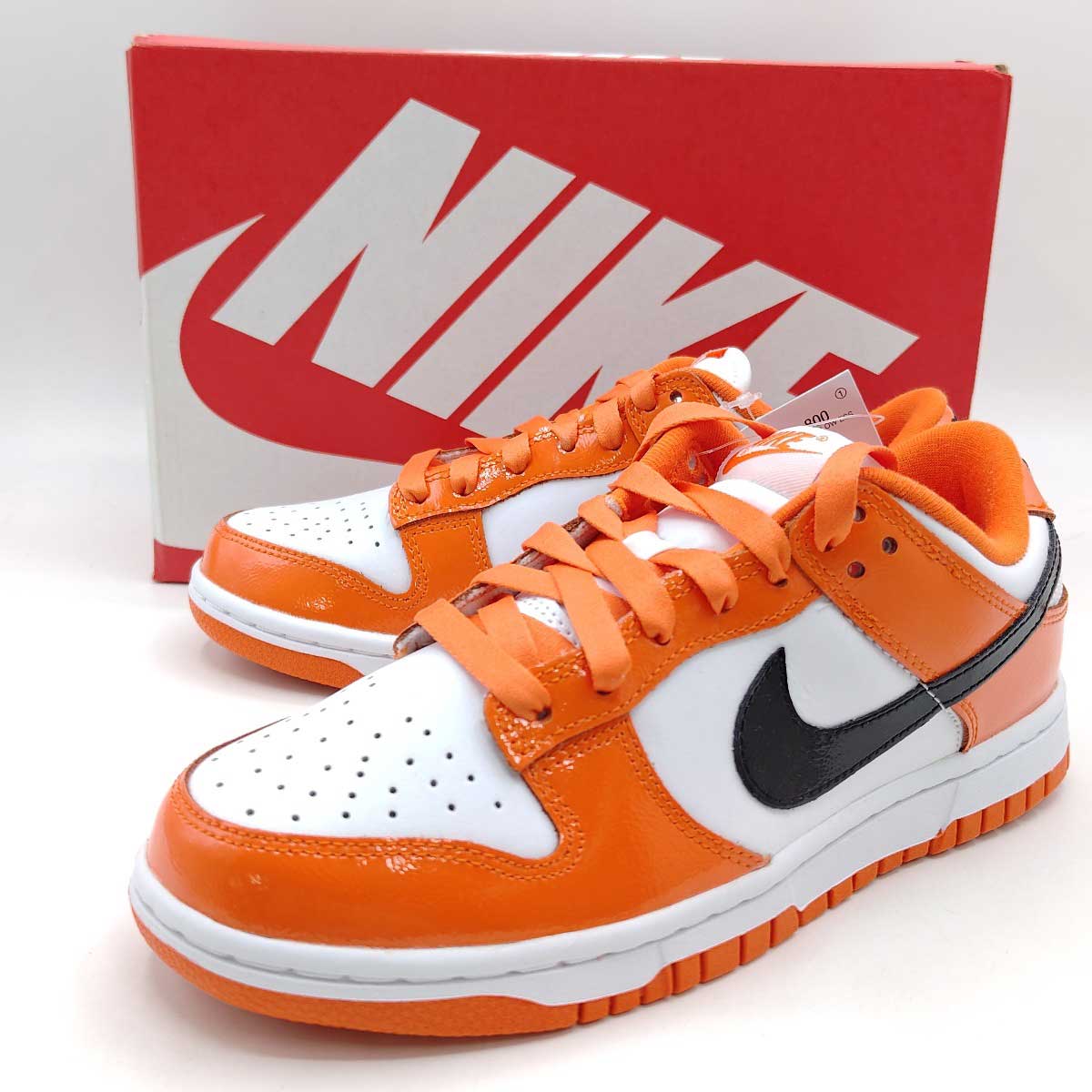 【中古・未使用品】 ナイキ ダンク ロー Dunk Low 45431 Patent Orange DJ9955-800 NIKE