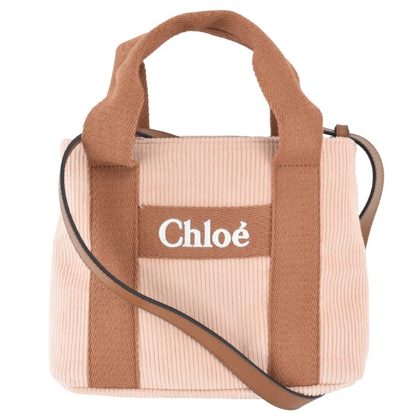 Chloe クロエ LOGO TOTE BAG/コーデュロイ ロゴ トートバッグ　ショルダーバッグ/C20274 454 28,656円