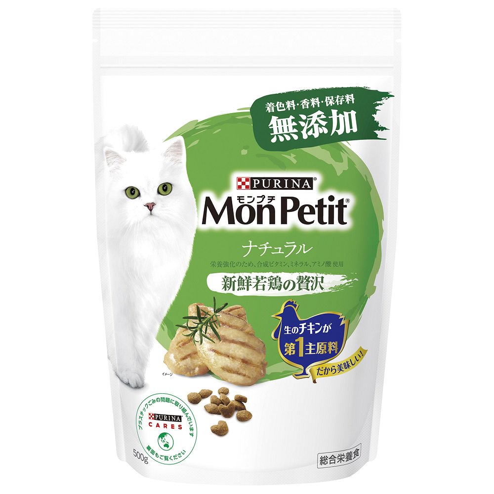 キャットフード　ドライ　バッグ　ナチュラル　新鮮若鶏の贅沢　５００ｇX１２袋　ＣＲＣ35―15―68―40―00