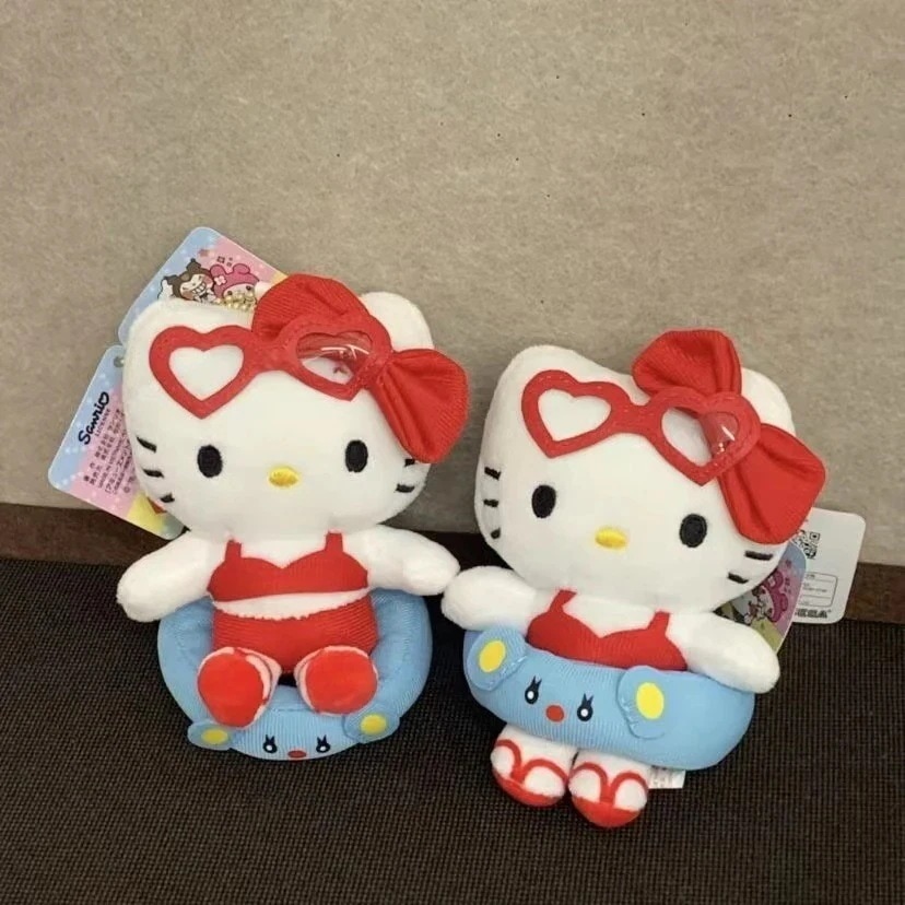 キュートなガーリッシュサマースイミングリングキティ車キーホルダーバッグ装飾漫画ペンダント人形ペンダント一部翌日出荷 7,834円