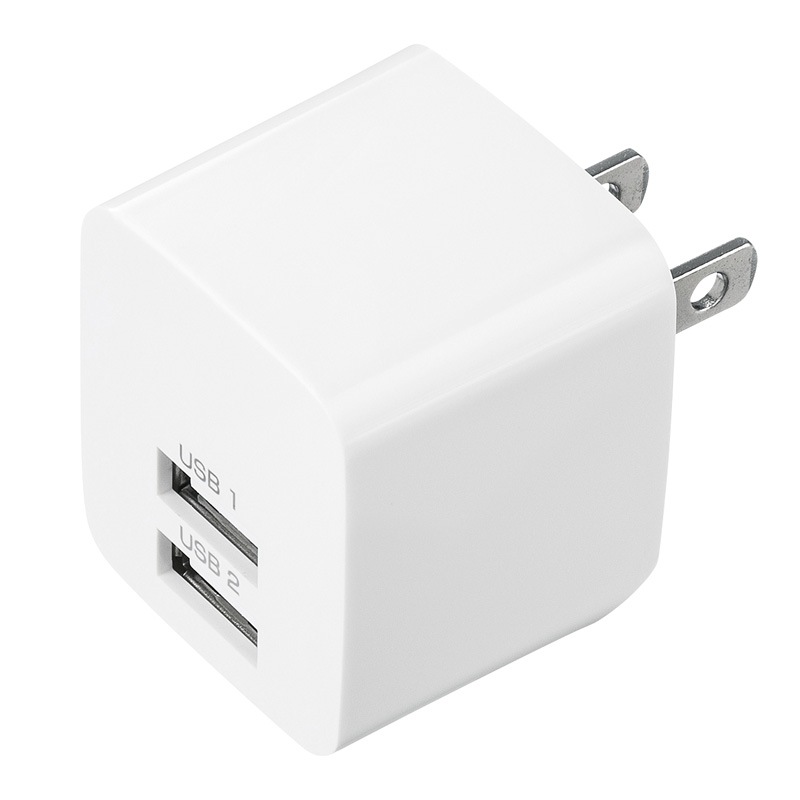（まとめ買い）USB充電器 2ポート 合計2.4A ホワイト ACA-IP44W [x3]