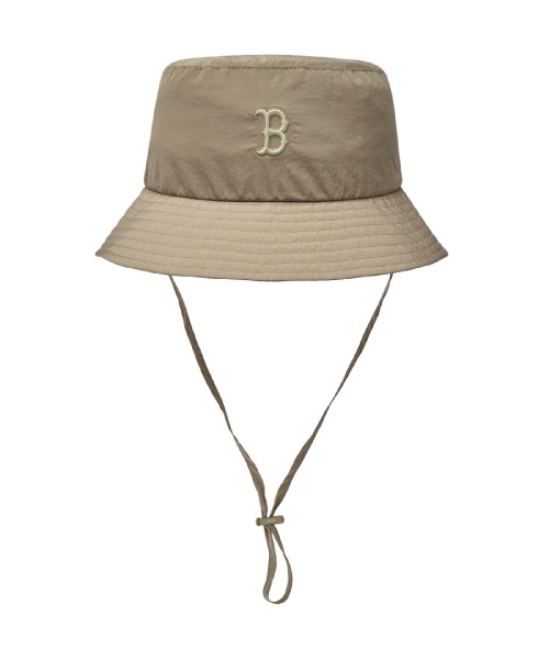 【MLB】 GORPCORE LIGHTWEIGHT NYLON SAFARI BUCKET HAT BOS D.BEIGE キャップ 正規品