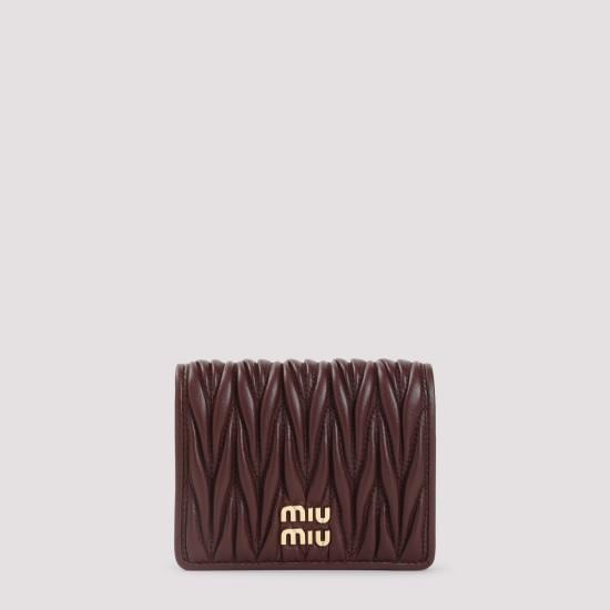 MIU MIU Women Wallet 5MV204 AFPP F0007 BORDEAUX