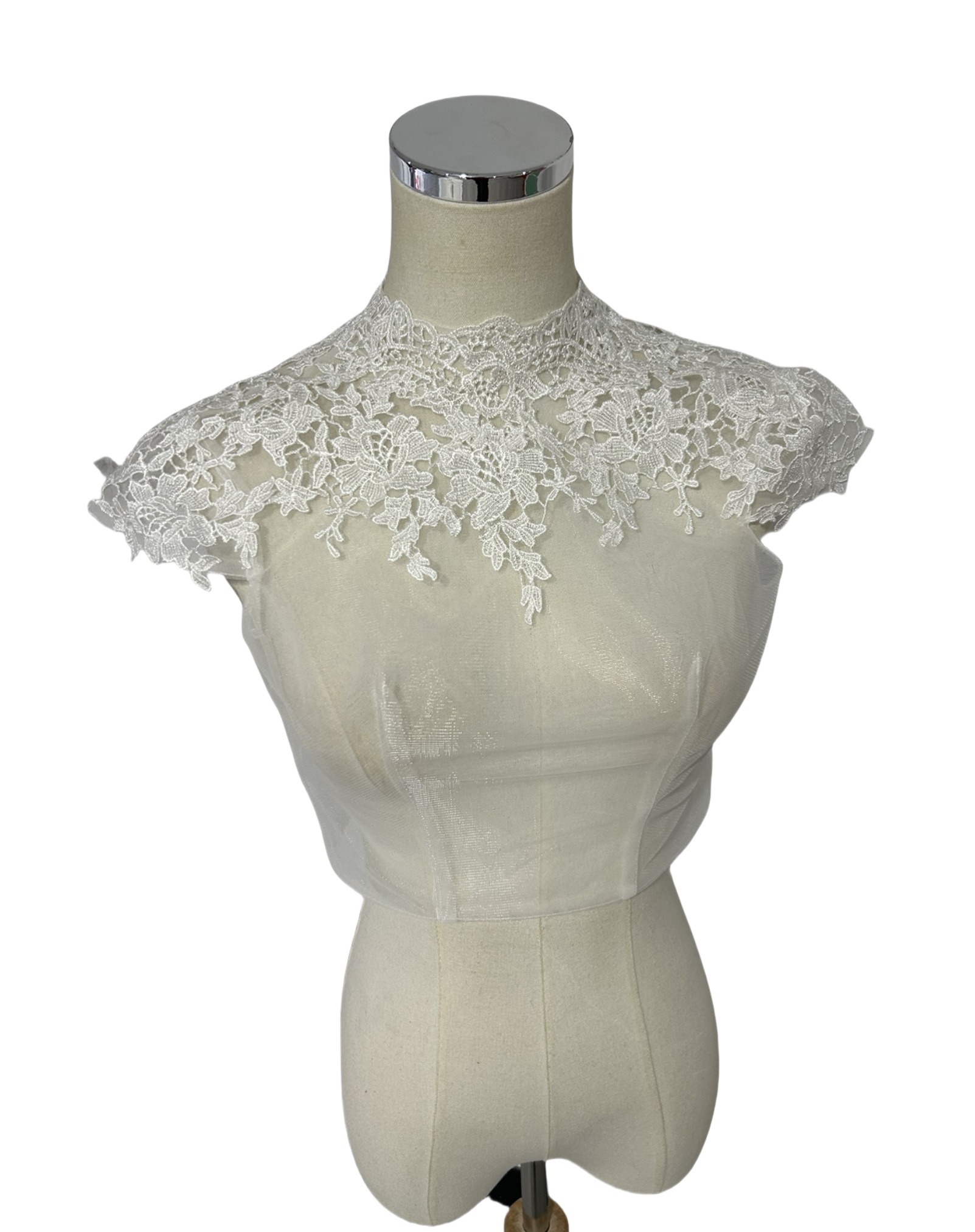 上品！ハイネック レースボレロ トップス ファスナー ウエディングドレス