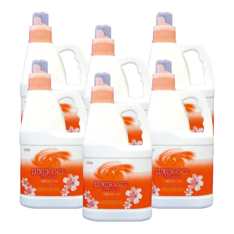 柔軟剤 ラグジュランス 2L お得な6本(1ケース)セット スイートフローラルの香り 大容量 アロマ 上質 贅沢