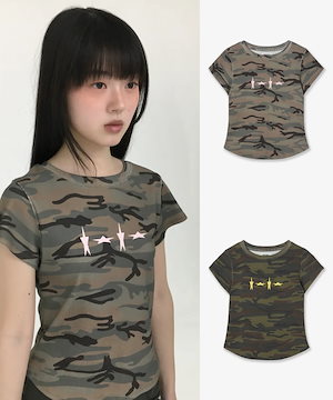 AEAE■STAR SIGN TEE■送料込 Qoo10 aeae STAR SIGN TEE カモフラージ