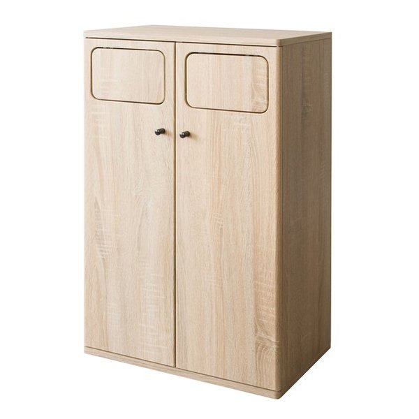 木製ダブルプッシュダストボックス Empro エンプロー ゴミ箱/45L/ナチュラル