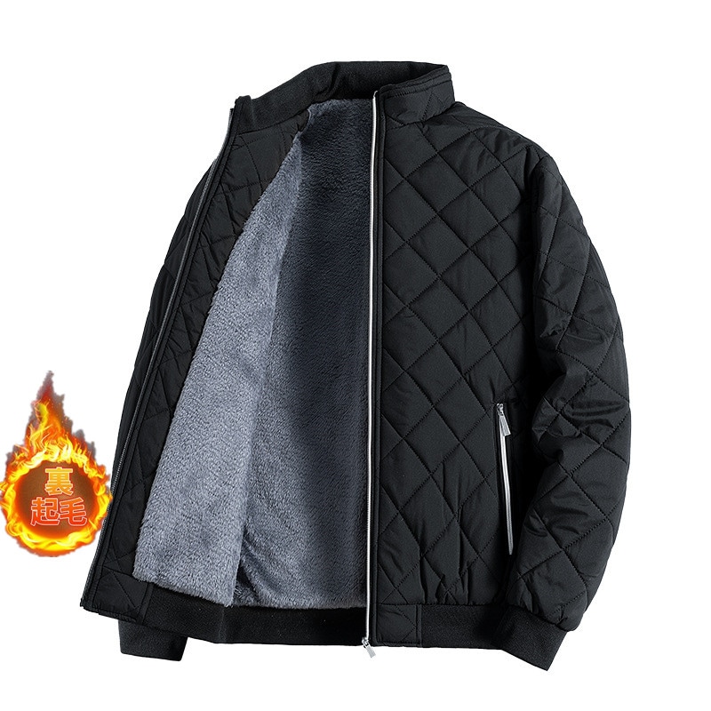 中綿 メンズ ダウン ボアブルゾン 裏起毛 ビジネスコート アウター 秋 冬 あったか 防寒 カジュアル キルティング 4,790円
