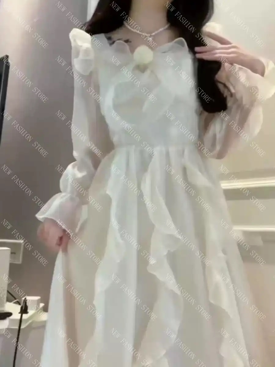 プリンセススカートワンピースレディーススカート成人式ロングスカート-57