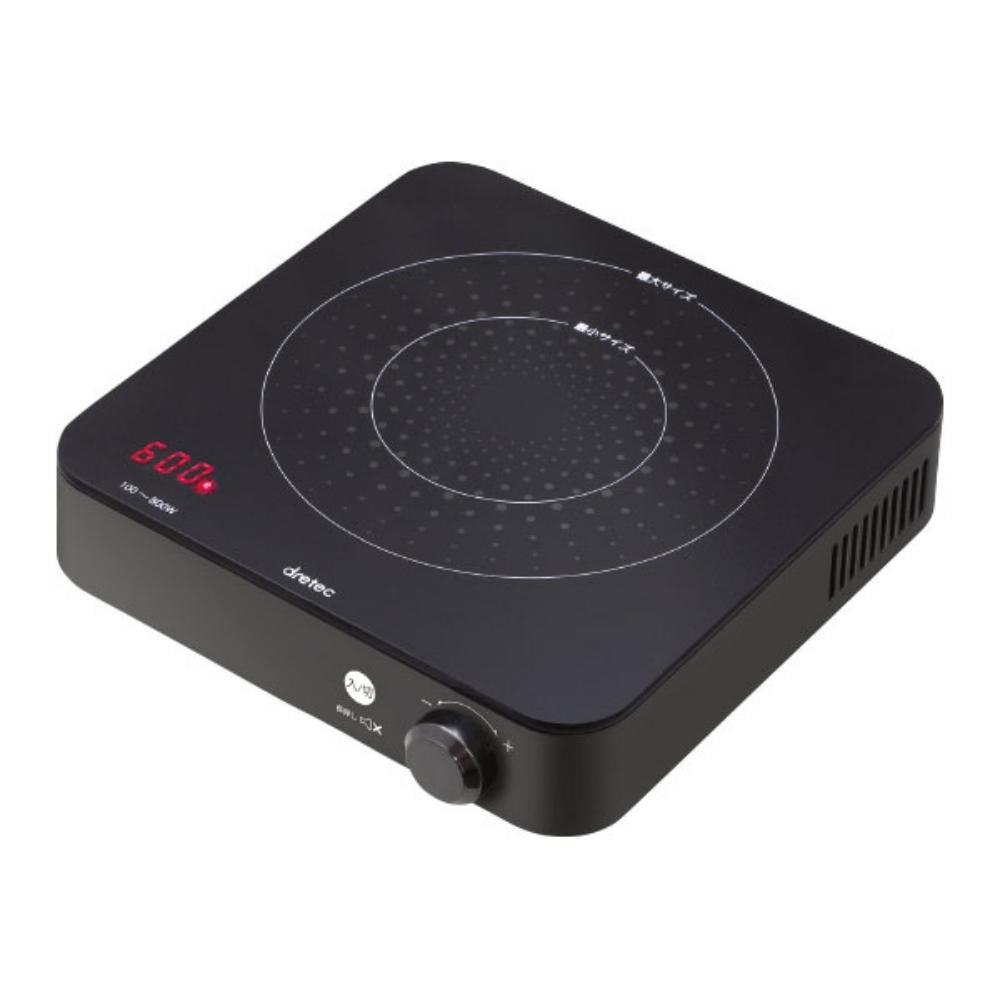 ドリテック IHクッカー ミニチュラ ブラック DI-218 ih クッカー ソロキャンプ 角型 IH調理器 四角形