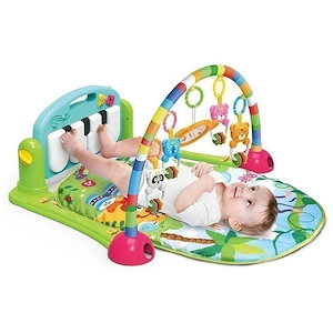 Qoo10-ベビージム プレイマット レインフォレスト 指遊び ミュージカル 知育玩具 赤ちゃん 幼児用 発達促進