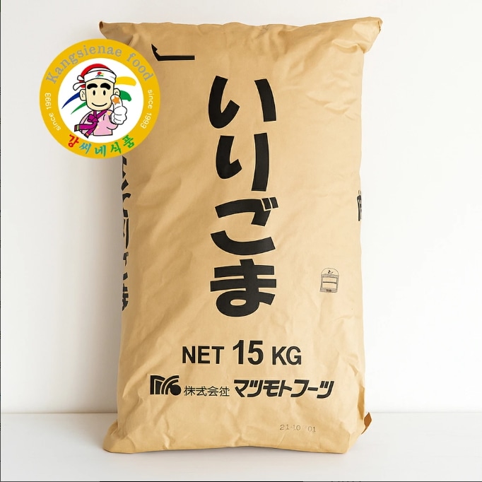 送料無料　カンシネ マツモトフーツ いりごま 白 15kg 韓国調味料 業務用 大容量 韓国ごま 煎り胡麻 食材【カンシネ食品】