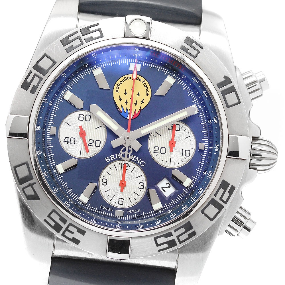 ブライトリング BREITLING AB0110 クロノマット44 パトルーユドフランス デイト 自動巻き メンズ 箱付き_921739【中古】
