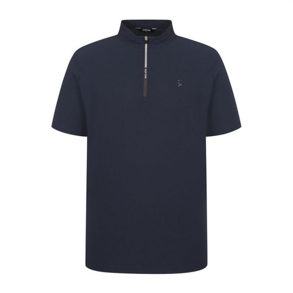 [Phantom] メンズマジックホールハーフジップアップ半袖Tシャツ