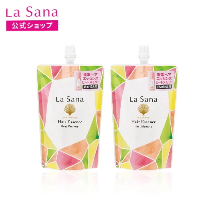 ラサーナ 海藻 ヘア エッセンス ヒートメモリー 140ml（詰め替え用）2個セット