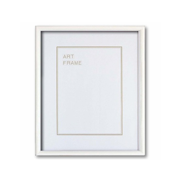 ( 木製額 ) デッサン額 半切サイズ 545×424mm ホワイト UVカットアクリル 木製 フレーム 額縁 額