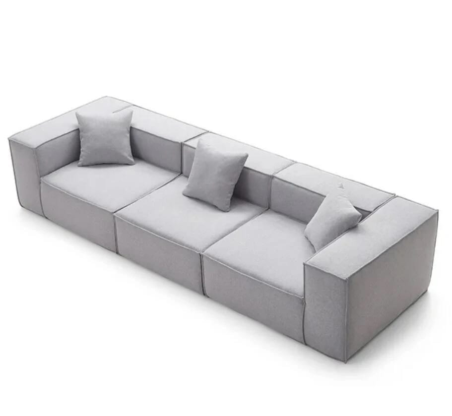 ソファホーム家具リビングルームソファ高密度スポンジ　洗える生地ソファセット 34人掛けソファー