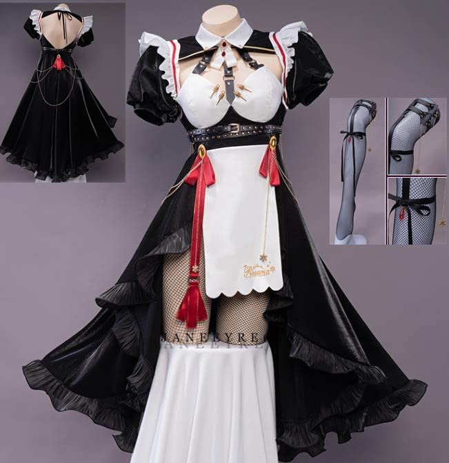 原神（げんしん 風 ロサリア メイド服 オリジナル 同人コスプレ衣装（ウィッグ靴別売り）