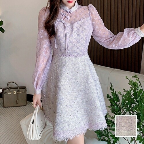 パーティードレス 結婚式 ワンピース ショート ミニ丈 オケージョン イブニング ドレス 韓国 ファッション レディース 春 夏 秋 ブライダル お呼ばれ コーデ 成人式 二次会 同窓会 20