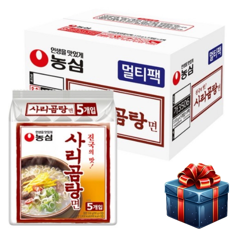 [大容量企画商品20 + 20 ] サリコムタン麺袋 110g 1BOX - 40個入り(5個入り)*8個 計 40個入り 韓国ラーメン 韓国食品 人気
