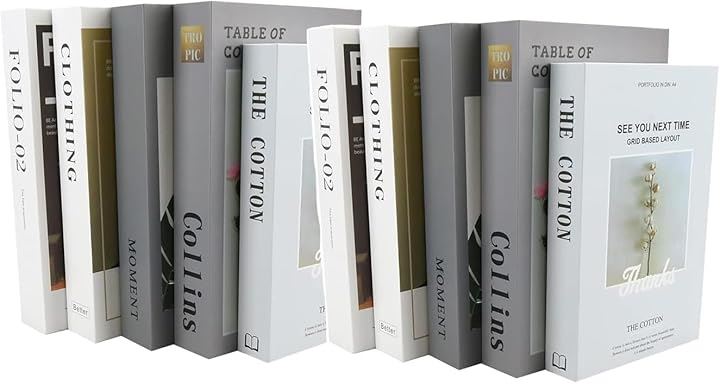 フェイクブック 洋書 ダミーブック イミテーション インテリア オシャレ 10冊