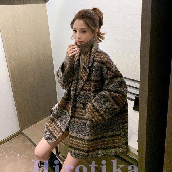 チェスターコート レディース ピーコート ロング丈 秋冬アウター 無地 ラシャコート ジャケット 通