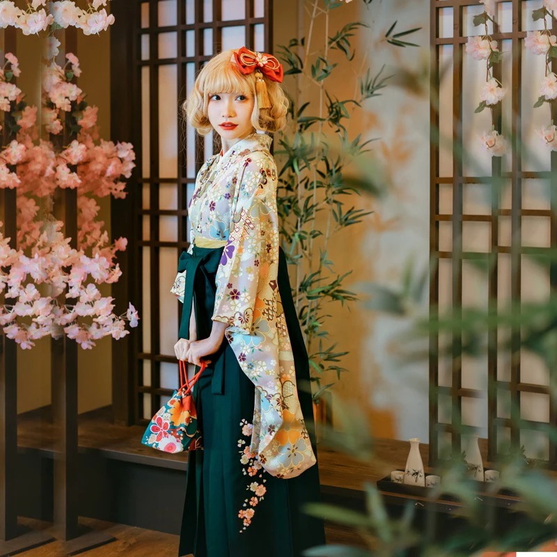 和服 女性用 伝統 大正風 二尺袖袴セット 和風 伝統 卒業シーズンドレス 和装 フォーマル