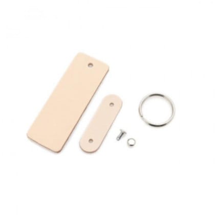 100ヶセット 角型キーホルダーキット 無地 Pkit032G