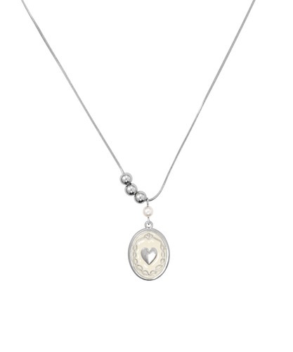 NFF harmless frame necklace silver ハームレスフレームネックレス シルバー 韓国アクセサリー 正規品