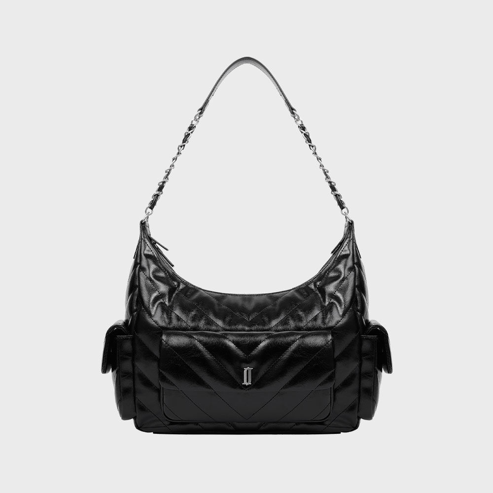 ジャスティナイリー MD ポケットチェーンショルダー BK (JHNCHA5BF331BK980)